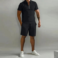 Ruben | Refined Polo Shirt Set with Tailored Shorts for Men