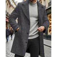 Arthur | Trench coat lungo con caldo misto lana e vestibilità senza tempo