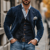 Milan | Completo vintage classico da uomo con blazer e gilet