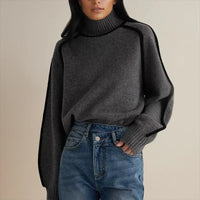 Johanna | Stilvoller Pullover mit Rollkragen und oversized Passform