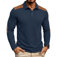 Noah | Textured long-sleeved polo shirt with a tailored fit