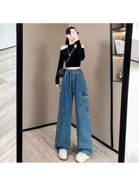 Elena | Stilvolle Denim-Cargohose mit optimalem Tragekomfort