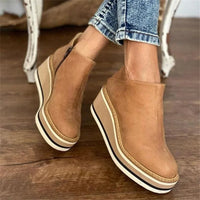 Petra | Stylish Ankle Boots with Platform Soles and Wedges