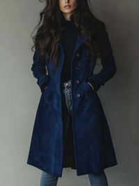 Emma | Long trench coat with a cropped fit