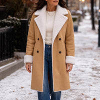 Hazel | Elegante cappotto invernale teddy con morbida fodera in sherpa