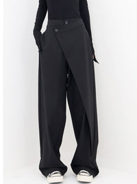 Luna | Pantalon asymétrique à jambes larges