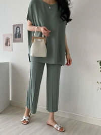 UrbanChic Knitted Two-Piece Set