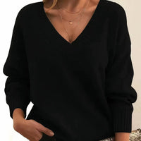 Isabelle | Luxuriöser Strickpullover mit Kaschmirmischung und elegantem V-Ausschnitt
