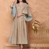 Vestido con Escote en V T-LeeterMode