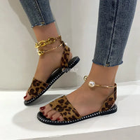 Neuer Sommerglanz Perlen Sandalen
