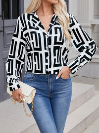 Elegant Geometric Blouse for Women
