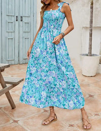 Sonnenwiese Bohemian Sommer Langer Rock Kleid