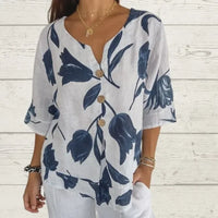 Glamouröser Blick Herbst Top mit Print
