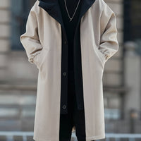 Thorsten | Elegante trenchcoat con cappuccio e comoda vestibilità lunga
