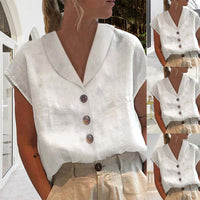 Camisa de Algodón y Lino Zonneweefsel