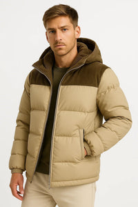 Jasper | Leichte wattierte Winterjacke mit verstellbarer Kapuze