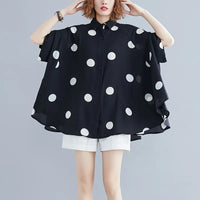 Blusa Estiva Stampata a Pois per Donna