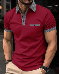 Milan | Klassisches Poloshirt mit karriertem Kragen und moderner Ausstrahlung