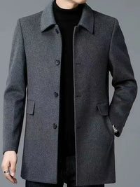 Daniel | Classic Long Trench Coat with Single-Breasted Closure and Timeless Style