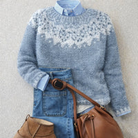 Lena | Zeitloser Strickpullover mit skandinavischem Fair-Isle-Muster