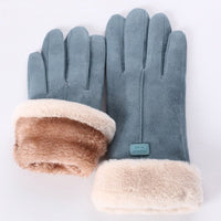 Bushra | Warme Wildlederhandschuhe mit weichem Fleecefutter