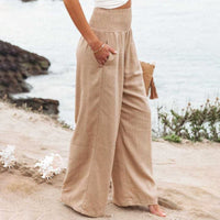Chloe | Luftige Leinenhose mit weitem Bein
