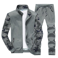 Milan | Urban men's tracksuit with camouflage details and stretch