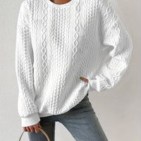 Lisa | Relaxed Cable-Knit Sweatshirt for Everyday Wear