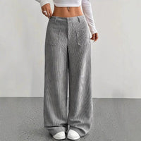 Mila | Fließend fallende Hose mit hoher Taille und weitem Bein