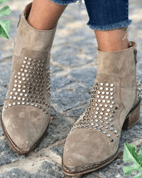 Stefanie | Stylish Suede Ankle Boots with Studs for Your Wardrobe
