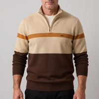Julian | Moderner Pullover mit Reißverschluss aus weicher Baumwolle