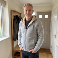 Thorsten | Veste chaude en sherpa avec capuche et fermeture éclair