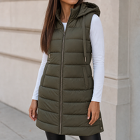 Lotte | Long Puffer Vest with Quilted Warmth and Versatile Layering Style