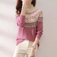 Mila | Weicher Rollkragenpullover mit skandinavischer Strickstruktur