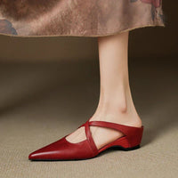 Nina | Elegant en comfortabel leren dames mules