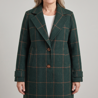 Laura | Trench-coat à carreaux, revers classiques et coupe confortable