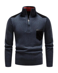 Arthur | Maglione classico in lana con cerniera da uomo