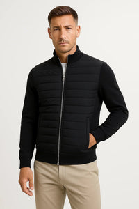 Elias | Versatile Hybrid Men's Jacket with Quilted Front