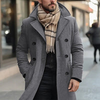 Victor | Trench coat doppiopetto dall'eleganza senza tempo e in caldo misto lana