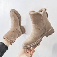 Amy | Stylish Suede Ankle Boots with Plush Lining for Winter