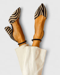 Emma | Elegant Striped Sandals with Comfortable Block Heel