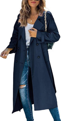 Lieke | Zeitloser Oversize-Trenchcoat mit verstellbarem Bindegürtel