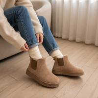 Nora | Warme Schneestiefel mit Kunstpelz und elastischen Seiteneinsätzen