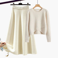 Sarah | Bequemes und elegantes Strickrock-Set