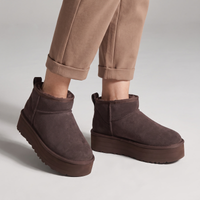 Tabitha | Warme Stiefeletten mit Fellfutter, zum Hineinschlüpfen und mit Komfortsohle