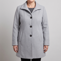 Clara | Trench-coat élégant en laine avec une coupe droite intemporelle
