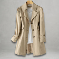 Mila | Élégant trench-coat cintré avec boutons sur le devant