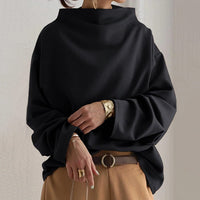 Marit | Eleganter Pullover mit bequemer Oversize-Passform und hohem Kragen