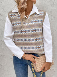 Fleur | Elegante Jacquard-Strickweste