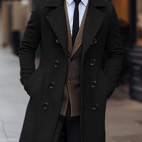 Lucas | Refined Double-Breasted Trench Coat with a Classic Tailored Fit